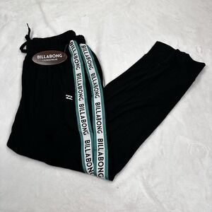 Billabong Loungewear Jogger Pants‎ Super Soft Mens Small Black NWT #MJ341BB